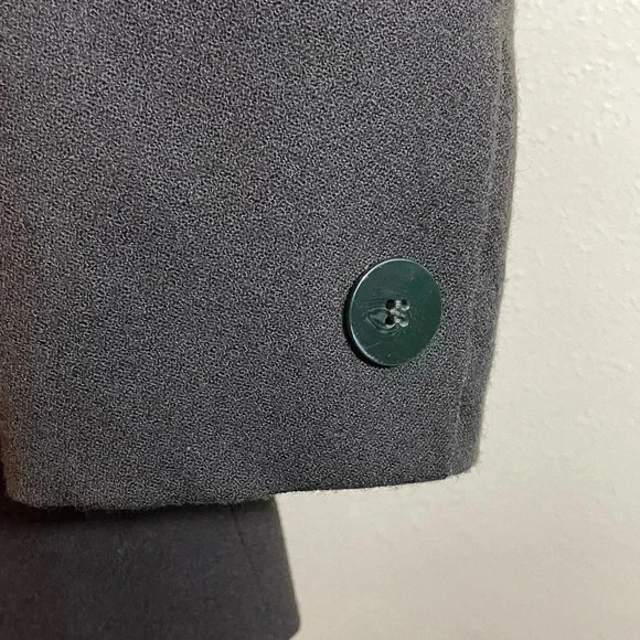 Evan Picone 10P Petite Olive Green 2 Pc Wool Suit Knee Skirt Suit & Belt USA Vtg - Picture 6 of 16